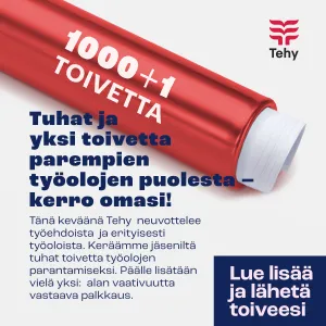 Tuhat toivetta parempien työolojen puolesta.