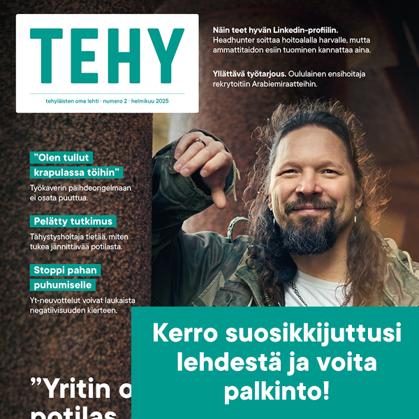 Tehy-lehden 2/2025 kansi.