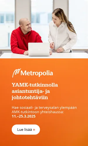 Metropolian mainos.